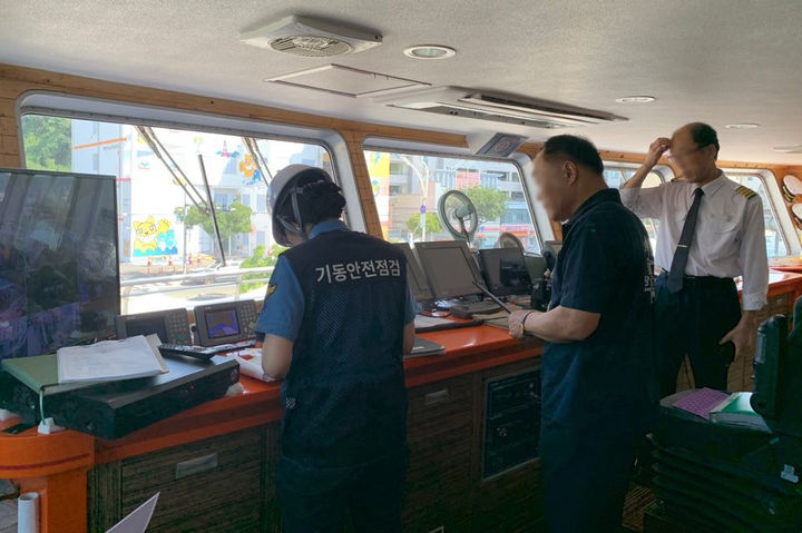 [부산=뉴시스] 추석 연휴 대비 기동 안전 점검에 나선 해양경찰 (사진=남해지방해양경찰청 제공) 2025.09.18. photo@newsis.com *재판매 및 DB 금지