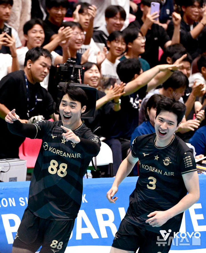 [서울=뉴시스]프로배구 대한항공 김준호. (사진=KOVO 제공)