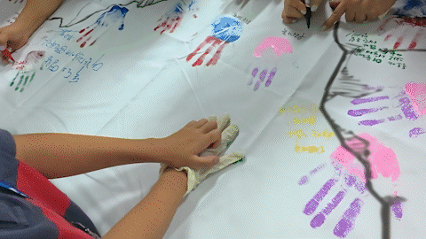 "독도 지킴이 다짐"…'손도장' 찍고 독도 지킨다[독도탐방]④