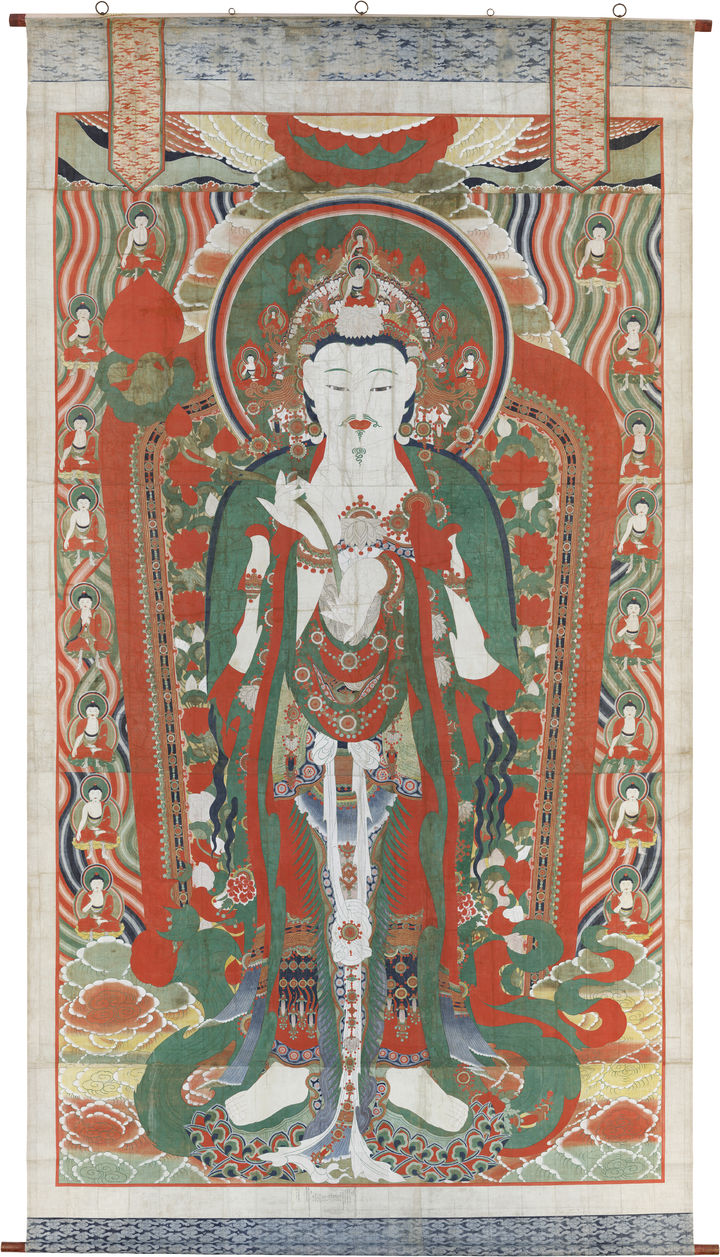 [서울=뉴시스] 부여 무량사 미륵불 괘불도 (사진=국가유산청 제공) 2025.09.19 photo@newsis.com *재판매 및 DB 금지