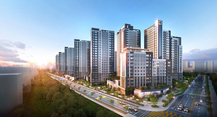 [서울=뉴시스] 동부건설의 '검단 센트레빌 에듀시티' 투시도. 2025.09.19. (자료=동부건설 제공) photo@newsis.com *재판매 및 DB 금지