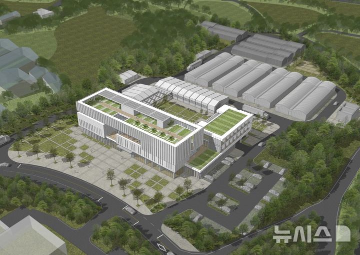 [전주=뉴시스] 전북자치도, 내수면 창업지원 비즈니스센터 설계공모 최종 당선작으로 선정된 길종합건축사사무소이엔지와 아이에스피건축사사무소가 공동 제출한 작품 조감도. (이미지= 전북자치도 제공) *재판매 및 DB 금지