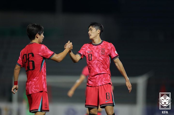[서울=뉴시스] 이창원 감독이 이끄는 한국 20세 이하(U-20) 남자 축구대표팀에 발탁된 공격수 김명준. (사진=대한축구협회 제공) *재판매 및 DB 금지