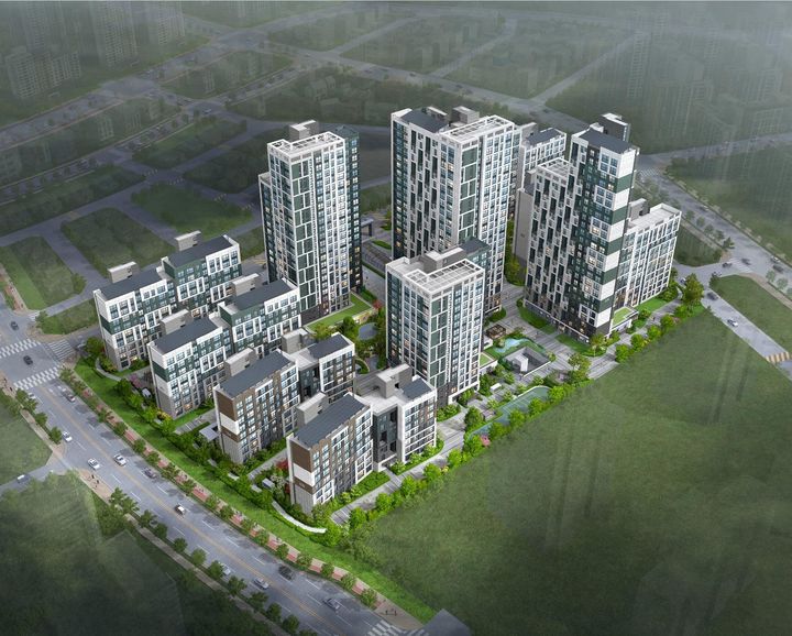 [서울=뉴시스] 한국토지주택공사(LH)가 공급하는 경기도 시흥하중지구 A4블록 단지 조감도. 2025.09.19. (자료=LH 제공) photo@newsis.com *재판매 및 DB 금지