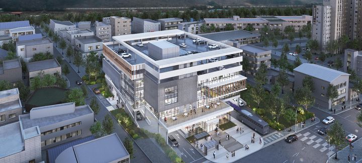 [청도=뉴시스] 지하 1층, 지상 5층 규모로 복합커뮤니티단지인 '청도 상상마루'. (사진=청도군 제공) 2025.09.19. photo@newsis.com *재판매 및 DB 금지