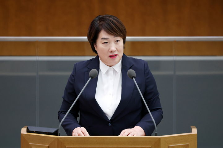 [수원=뉴시스] 지미연 경기도의회 의원(사진=경기도의회 제공) *재판매 및 DB 금지