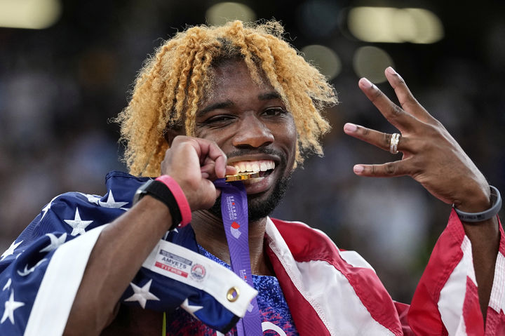 [도쿄=AP/뉴시스 미국 육상의 노아 라일스. 2025.09.19.