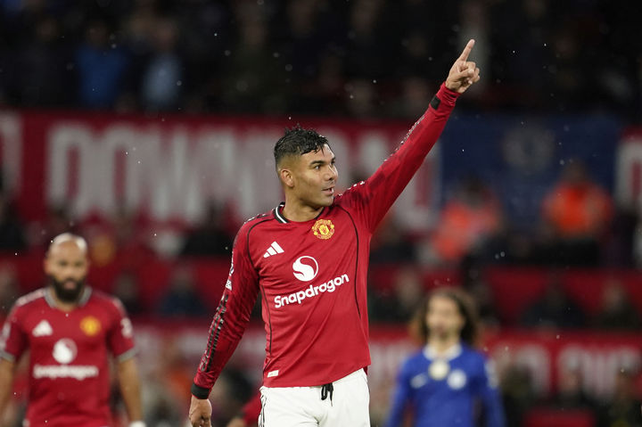 [맨체스터=AP/뉴시스]맨유 미드필더 카세미루. 2025.09.20.