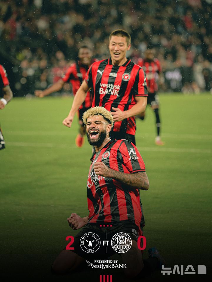 [서울=뉴시스] 덴마크 프로축구 수페르리가 미트윌란의 조규성. (사진=미트윌란 SNS)