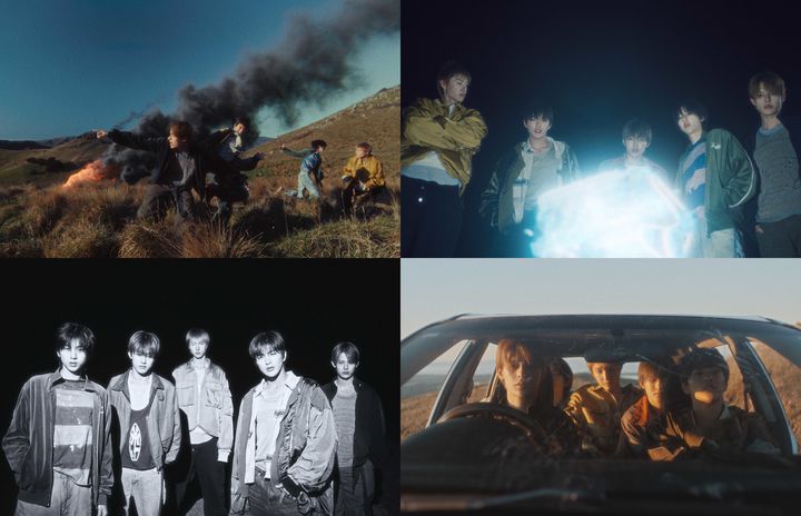 [서울=뉴시스] 빅히트 뮤직의 신인 보이그룹 '코르티스(CORTIS)'가 시간을 역행하는 독특한 뮤직비디오를 선보였다. (사진=빅히트 뮤직 제공) 2025.09.21. photo@newsis.com *재판매 및 DB 금지