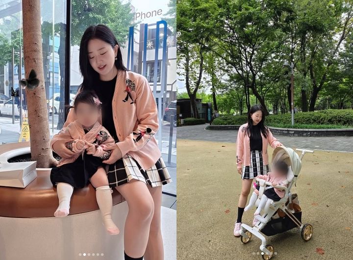 [서울=뉴시스] 개그맨 박수홍 아내 김다예가 딸과의 근황을 공개했다. (사진=김다예 인스타그램 캡처) 2025.09.22. photo@newsis.com *재판매 및 DB 금지