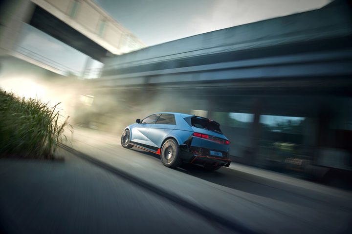 [서울=뉴시스] 현대차가 22일 출시한 고성능 전기차 '아이오닉 5 N' 신규 트림 '에센셜' 모습. (사진=현대차 제공) 2025.09.22 photo@newsis.com *재판매 및 DB 금지