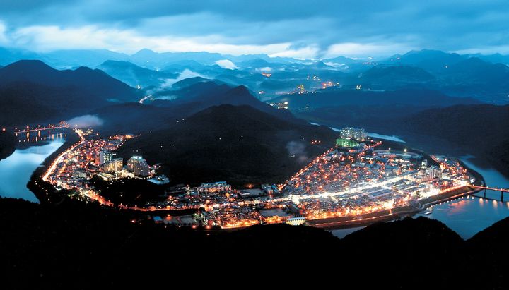 양방산에서 본 단양 야경 *재판매 및 DB 금지