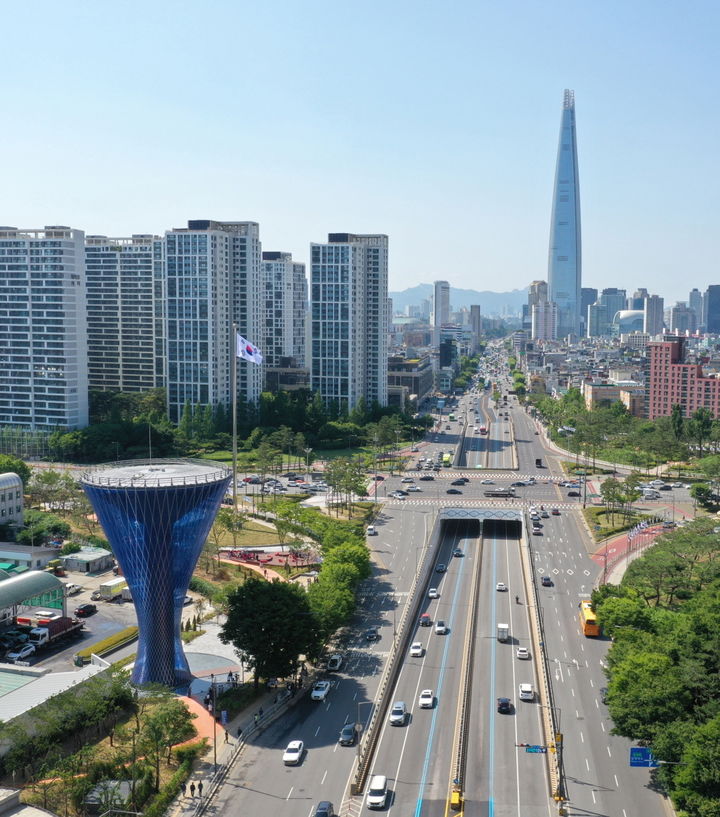 [서울=뉴시스] 정수탑. 2025.09.22. (사진=송파구 제공) *재판매 및 DB 금지