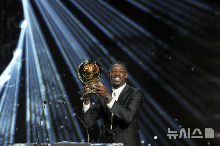 [파리=AP/뉴시스] 프랑스 프로축구 리그1 파리 생제르맹(PSG)의 우스만 뎀벨레. 2025.09.22.