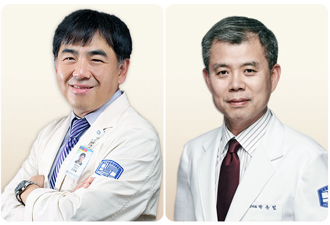 [대전=뉴시스] 김영율(왼쪽) 교수와 박종범 교수.(사진=대전성모병원 제공) 2025.09.23. photo@newsis.com *재판매 및 DB 금지