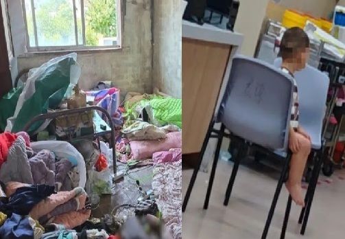 [뉴시스] 숨진 엄마 곁을 지킨 2살짜리 남자아이는 떨어진 과자와 젤리를 먹으며 버티고 있었다. 2025.09.23. (사진=SMCP). *재판매 및 DB 금지