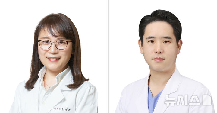 [서울=뉴시스] 왼쪽부터 이연희 경희대치과병원 구강내과 교수, 정준호 구강악안면외과 교수. (사진= 경희대치과병원 제공)