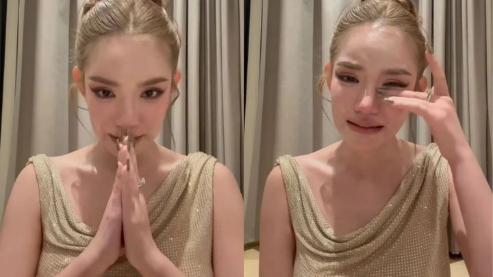 [뉴시스] 과거 노출 영상을 찍었다는 사실이 알려지면서 왕관을 내려놓게 된 태국 미인대회 우승자. (사진=더타이거) 2025.9.23 *재판매 및 DB 금지