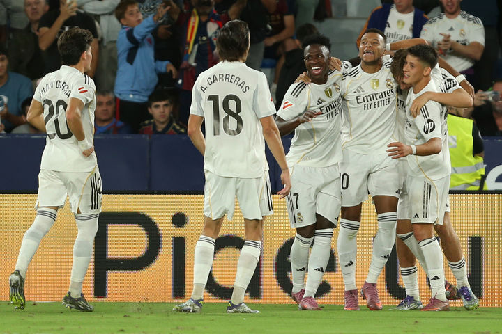 [발렌시아=AP/뉴시스]레알 마드리드 음바페 멀티골. 2025.09.23.