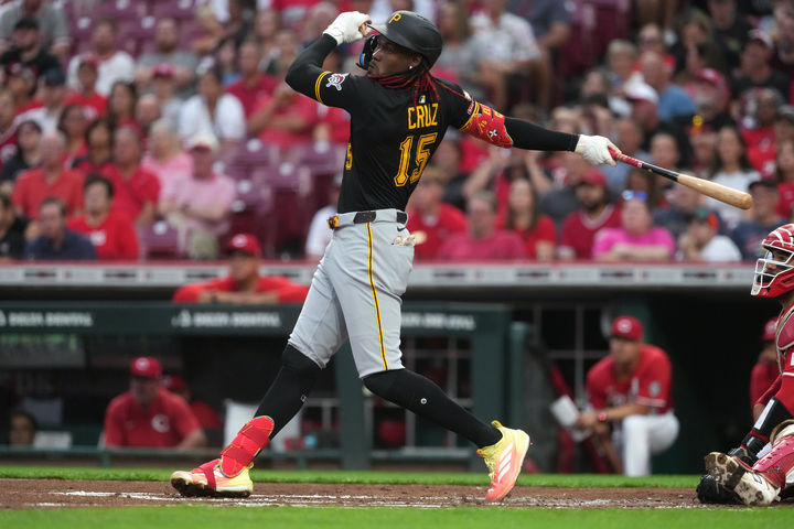 [신시내티=AP/뉴시스] 메이저리그(MLB) 피츠버그 파이리츠의 오닐 크루스. 2025.09.24