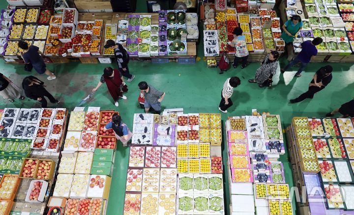  [부산=뉴시스] 부산 해운대구 반여농산물도매시장.2025.09.24. yulnetphoto@newsis.com
