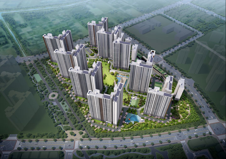 풍무 푸르지오 더마크 조감도. (사진=대우건설 제공) *재판매 및 DB 금지