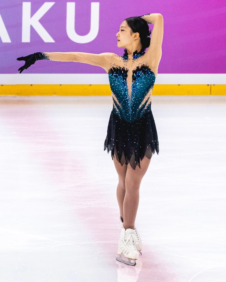 [서울=뉴시스]피겨 스케이팅 여자 싱글 유망주 주혜원. (사진=ISU 소셜미디어 캡처) 2025.09.25. photo@newsis.com *재판매 및 DB 금지