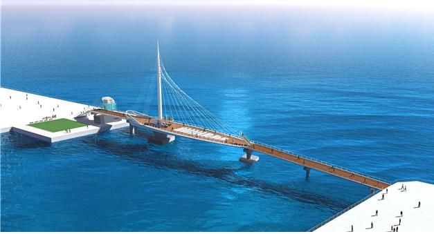 [부산=뉴시스] 부산항 북항 1단계 재개발사업 가동교 조감도. (그림=부산항만공사 제공) 2025.09.25. photo@newsis.com *재판매 및 DB 금지