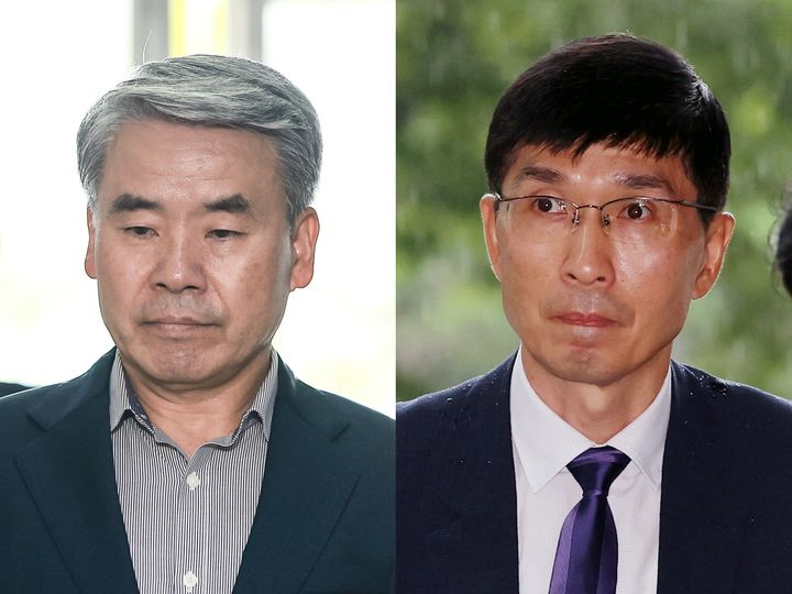 [서울=뉴시스] 25일 해병특검에 피의자 신분으로 출석한 이종섭 전 국방부 장관(왼쪽)과 24일 해병특검에 참고인 신분으로 출석한 임기훈 전 국가안보실 국방비서관. 2025.09.25. photo@newsis.com *재판매 및 DB 금지