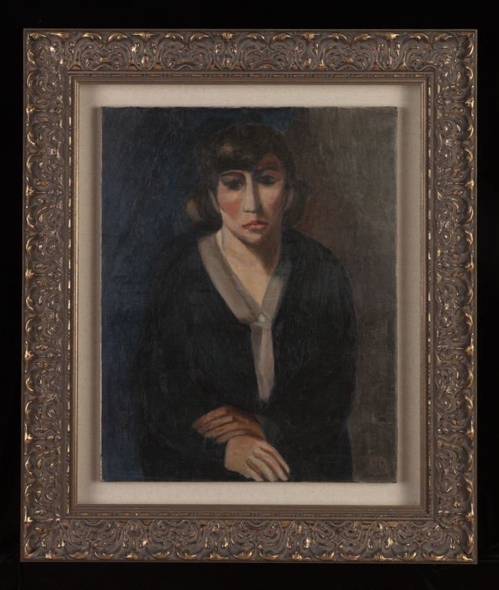 나혜석_자화상(여인초상)_1928년 추정_캔버스에 유화물감_89x76cm_수원시립미술관 소장 *재판매 및 DB 금지