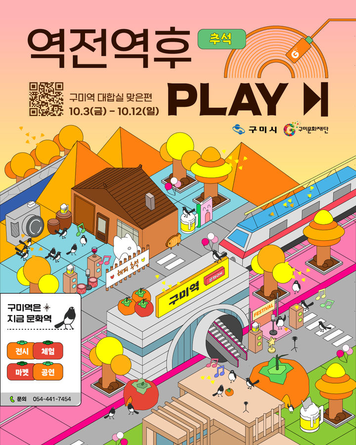 [구미=뉴시스] 추석은 구미역에서. (사진=구미시 제공) 2025.09.26 photo@newsis.com *재판매 및 DB 금지