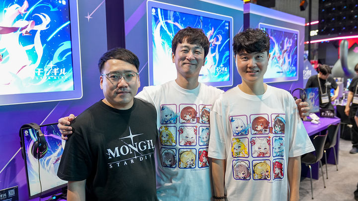 사진 왼쪽부터 넷마블몬스터 김민균 리드 디렉터, 동조 프로덕션 디렉터, 넷마블 강동기 사업부장 (사진=넷마블 제공) *재판매 및 DB 금지