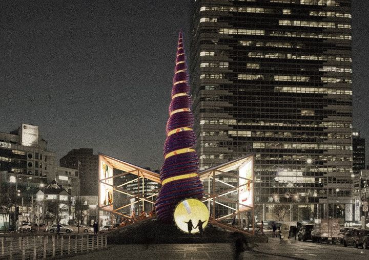 [서울=뉴시스]오브라 아키텍츠 '커넥천 파빌리온'.