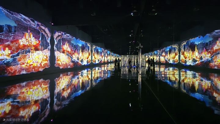 [사진=박현주 미술전문기자]이나트 미디어아트. *재판매 및 DB 금지