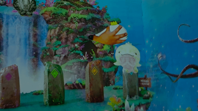 [사진=박현주 미술전문기자]이나트 미디어아트 체험공간에서는 관객이 직접 그린 그림이 바로 영상으로 제작되어 기분 좋은 체험을 할 수 있다. *재판매 및 DB 금지