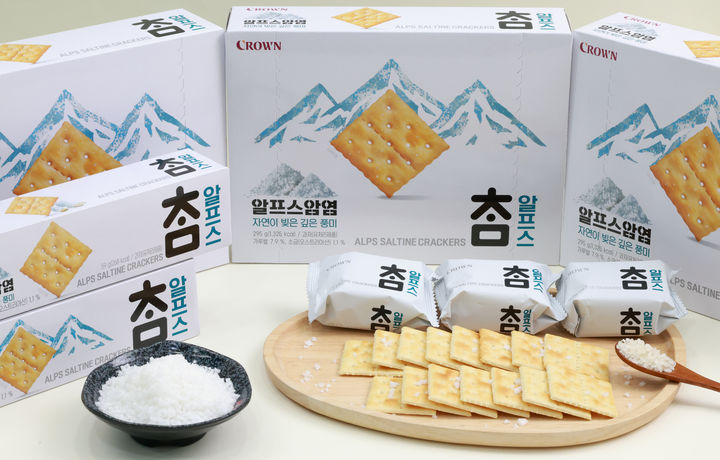 [서울=뉴시스] 크라운제과 신제품 참 알프스. (사진=크라운제과 제공) *재판매 및 DB 금지