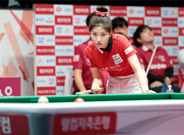 [서울=뉴시스] 조예은, 프로당구 2025~2026시즌 5차투어 크라운해태 PBA-LPBA 챔피언십 한가위 LPBA PPQ(1차 예선)라운드 통과. (사진=PBA 제공) *재판매 및 DB 금지