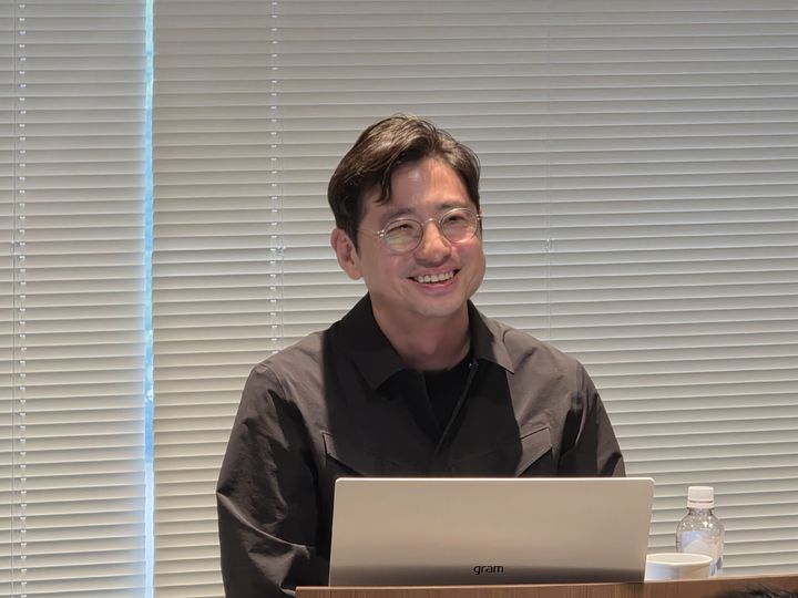 [도쿄(일본)=뉴시스]김상호 NHN 게임사업본부장은 24일 일본 도쿄에 위치한 NHN아뜰리에 사옥에서 기자 간담회를 진행했다. odong85@newsis.com *재판매 및 DB 금지