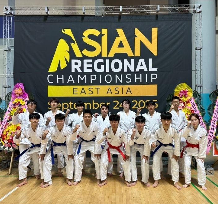 [아산=뉴시스] 선문대학교 주짓수 팀 모습. (사진=선문대학교 제공) 2025.09.29 photo@newsis.com *재판매 및 DB 금지
