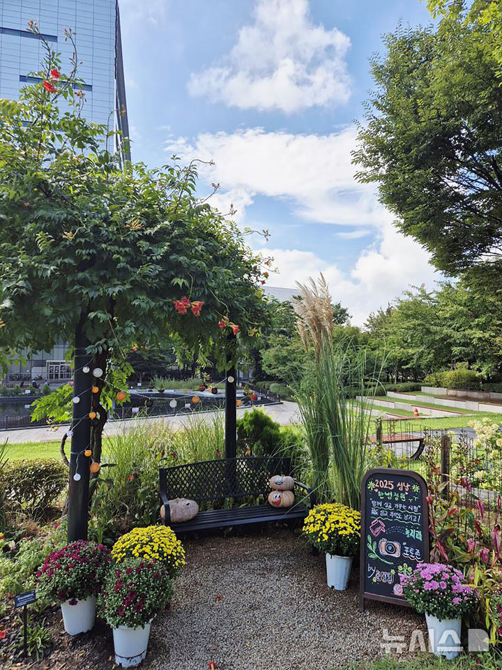 [성남=뉴시스] 성남시청 정원 포토존 (사진=성남시 제공) 2025.09.30.photo@newsis.com