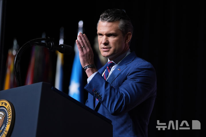 [콴티코=AP/뉴시스] 피트 헤그세스 미국 국방부 장관 (사진=뉴시스DB)