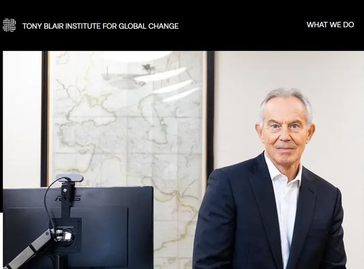 [서울=뉴시스] ‘토니 블레어 글로벌 체인지 연구소’ 이사회 의장으로 연구소 홈페이지에 소개된 토니 블레어 전 영국 총리.2025.09.30.&nbsp; *재판매 및 DB 금지