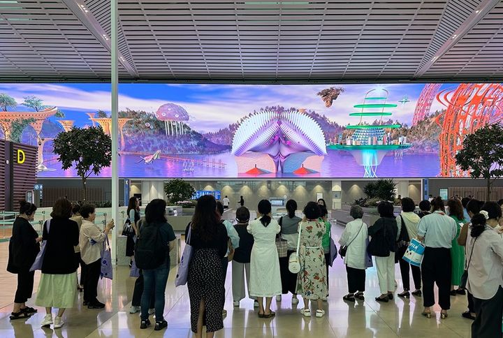 대한민국 미술축제-인천국제공항 전시 전경. 사진=예술경영지원센터 제공 *재판매 및 DB 금지