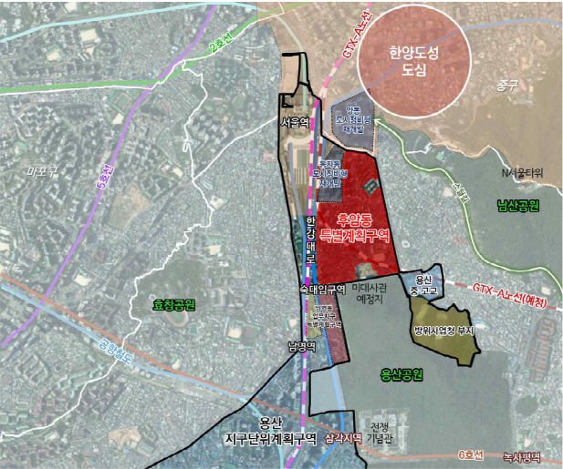 [서울=뉴시스] 후암동 특별계획구역 위치도. 2025.09.30. (자료=용산구 제공) *재판매 및 DB 금지