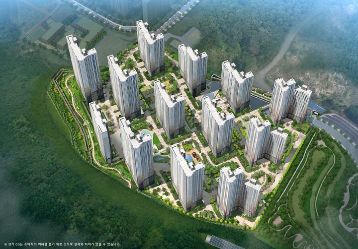 힐스테이트 용인포레 조감도. *재판매 및 DB 금지