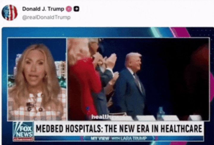 [뉴시스] 도널드 트럼프 미국 대통령이 자신의 소셜미디어 계정에 올린 인공지능(AI) 딥페이크 영상. (사진=트루스소셜 캡처) 2025.9.30 *재판매 및 DB 금지