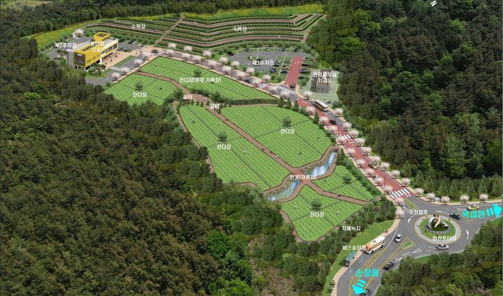 [순창=뉴시스] 순창군 공설추모공원 조감도. *재판매 및 DB 금지
