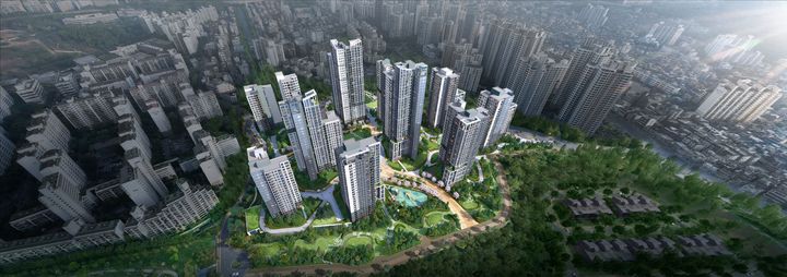 [서울=뉴시스]거여새마을구역 공공재개발정비사업 조감도.