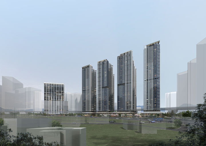 [서울=뉴시스]신월곡1 도시정비형 재개발사업 투시도.